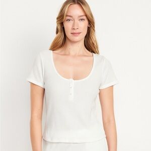 Waffle Short-Sleeve Top